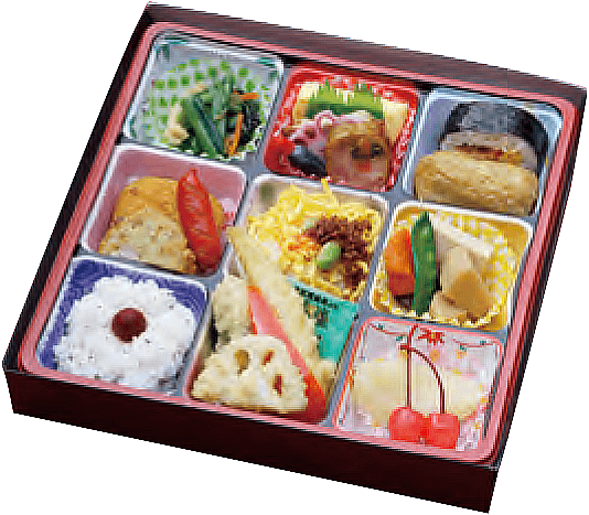 彩花九升の弁当